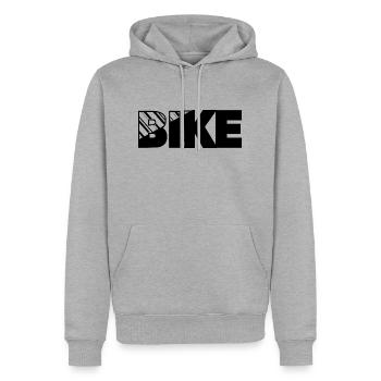 Triathlon Natation Bike Run Marathon - Sweat à capuche Premium bio Homme - gris chiné - Devant - Thijin (182cm)