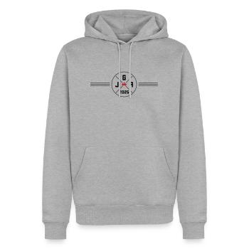 Jga 2025 Junggesellenabschied - Männer Premium Bio Hoodie - Grau meliert - Vorne - Thijin (182cm)