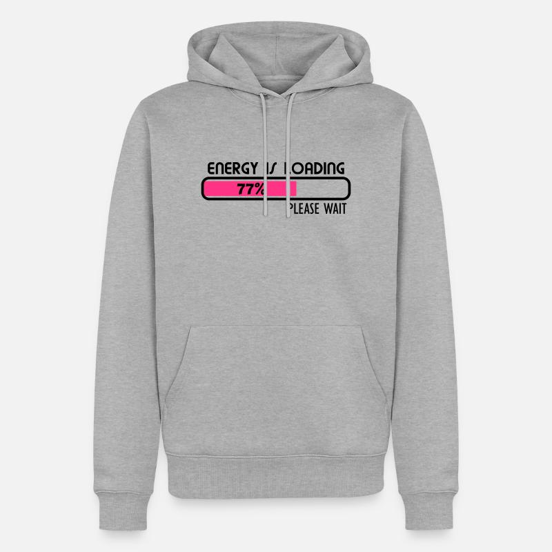 Energy loading - V2 - Männer Premium Bio Hoodie - Grau meliert