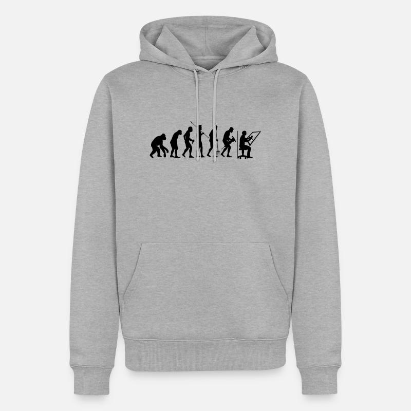 Dessinateur Technique Dessinateur Architecte - Sweat à capuche Premium bio Homme - gris chiné