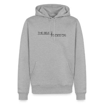 Le rythme continue Mixeur de musique DJ - Sweat à capuche Premium bio Homme - gris chiné - Devant - Thijin (182cm)