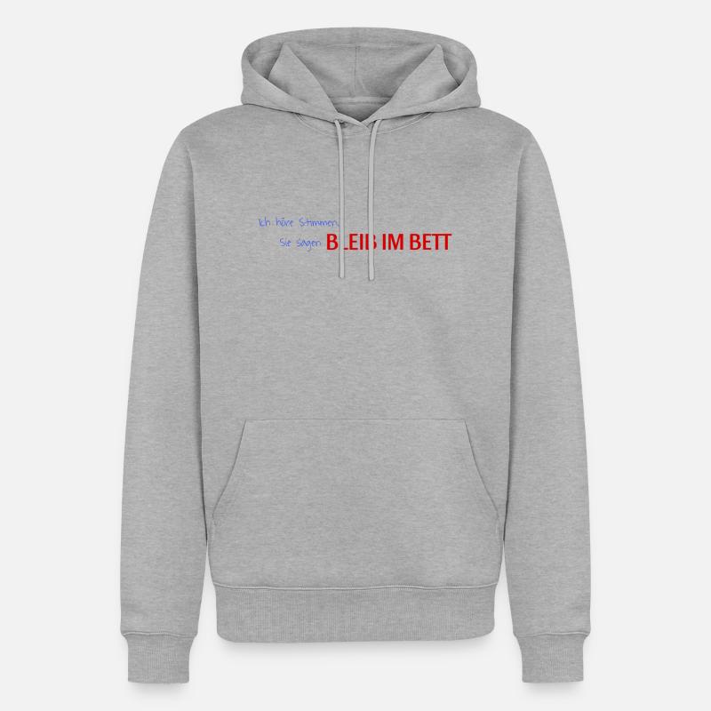 Dicton - Sweat à capuche Premium bio Homme - gris chiné