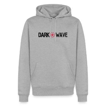 dark wave - Männer Premium Bio Hoodie - Grau meliert - Vorne - Thijin (182cm)
