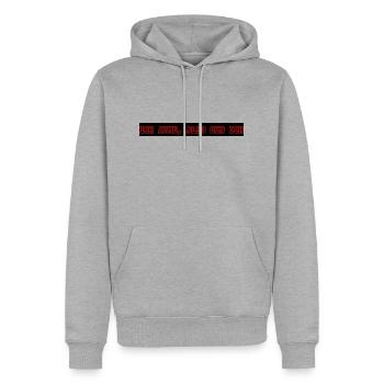ich atme, also bin ich - Männer Premium Bio Hoodie - Grau meliert - Vorne - Thijin (182cm)