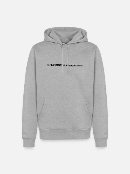 Pi - Men’s Premium Organic Hoodie - heather grey