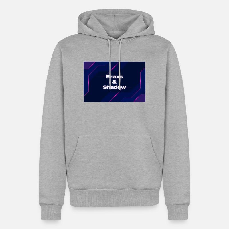 392b607b 1ed8 47e3 b063 dfa6220f34b5 - Männer Premium Bio Hoodie - Grau meliert