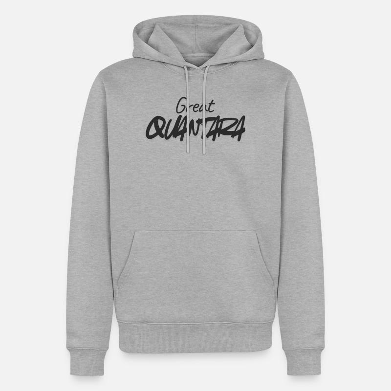 Great Quantity Graffiti Script - Men’s Premium Organic Hoodie - heather grey