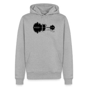 1972 Gitarre Natur Musik 54. Geburtstag - Männer Premium Bio Hoodie - Grau meliert - Vorne - Thijin (182cm)