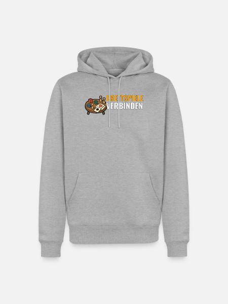 Brettspiele verbinden. - Männer Premium Bio Hoodie - Grau meliert