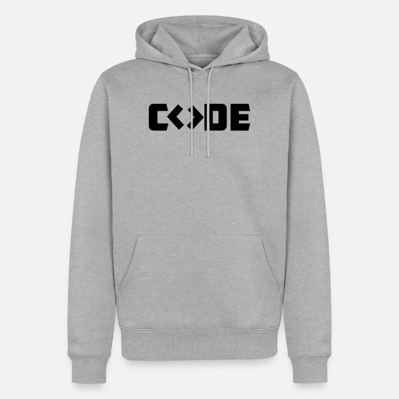 Code du programmeur - Sweat à capuche Premium bio Homme - gris chiné