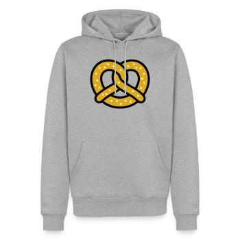 Festival folk du jardin de bière Pretzel Bavaria Pretzel Baker - Sweat à capuche Premium bio Homme - gris chiné - Devant - Thijin (182cm)