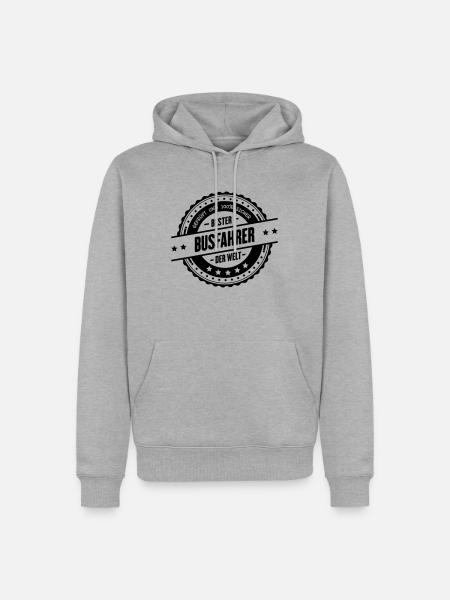 Bester Busfahrer - Männer Premium Bio Hoodie - Grau meliert
