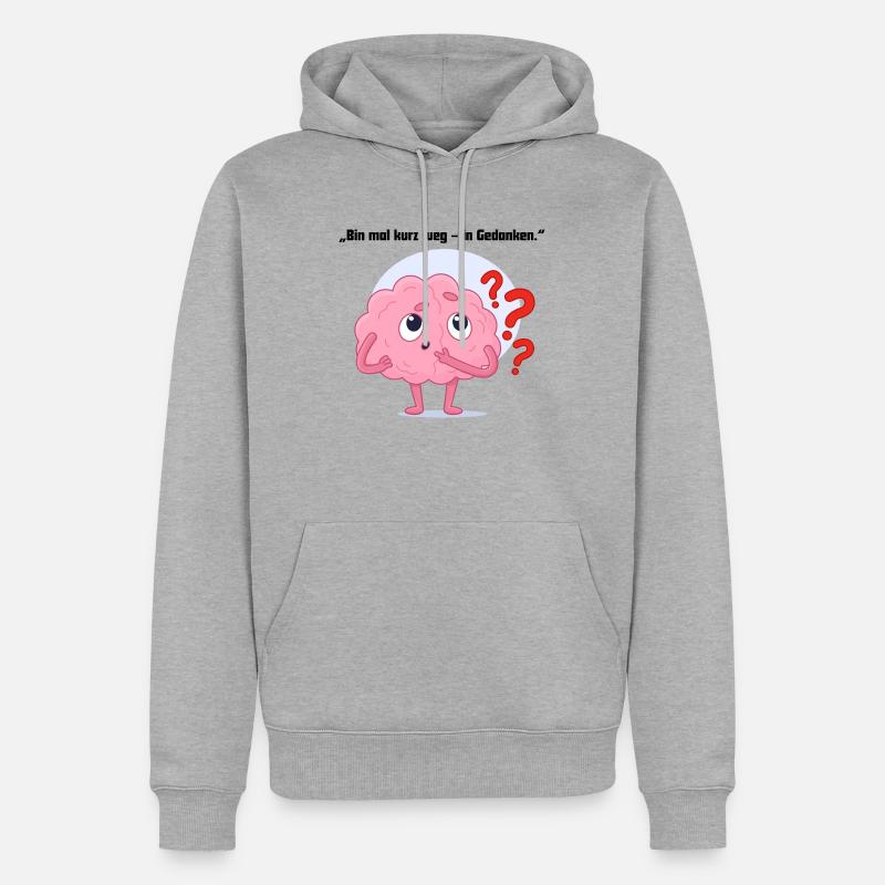Absent pour une courte période - Sweat à capuche Premium bio Homme - gris chiné
