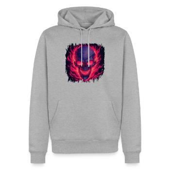 birthday present idea fuck you quote - Männer Premium Bio Hoodie - Grau meliert - Vorne - Thijin (182cm)