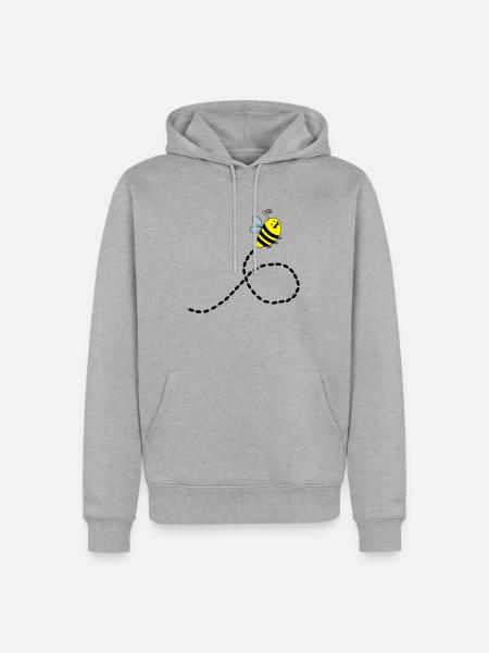flying bee 002 - Men’s Premium Organic Hoodie - heather grey