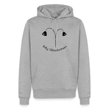 My Glöckchen - Männer Premium Bio Hoodie - Grau meliert - Vorne - Thijin (182cm)