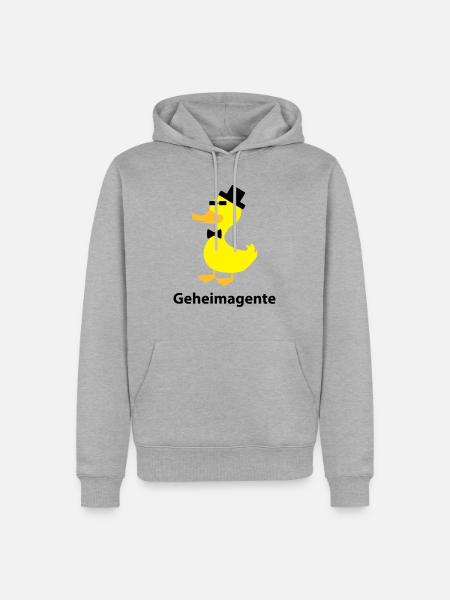 Geheimagente - Männer Premium Bio Hoodie - Grau meliert