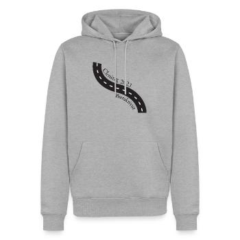 Bieraktivist! Party, Mallorca, Karneval, JGA! - Männer Premium Bio Hoodie - Grau meliert - Vorne - Thijin (182cm)