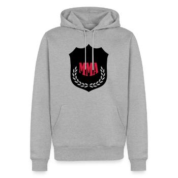 mma_02 - Men’s Premium Organic Hoodie - heather grey - Front - Thijin (182cm)