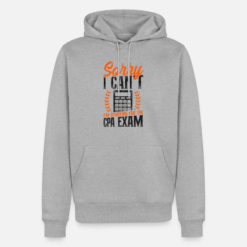 Comptable Comptable Comptable Comptabilité - Sweat à capuche Premium bio Homme - gris chiné