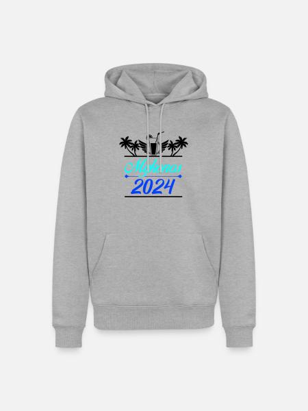 Mykonos 2024 - Men’s Premium Organic Hoodie - heather grey