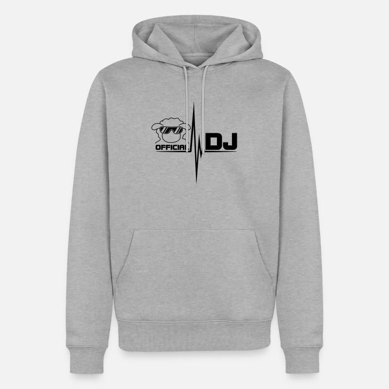 Official DJ Sheep - Sweat à capuche Premium bio Homme - gris chiné