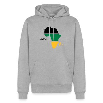 anc - Männer Premium Bio Hoodie - Grau meliert - Vorne - Thijin (182cm)