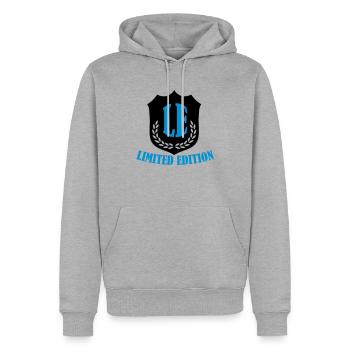 limited_edition_02 - Sweat à capuche Premium bio Homme - gris chiné - Devant - Thijin (182cm)