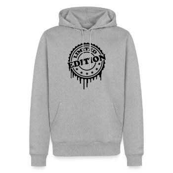 Limited Edition Graffiti - Sweat à capuche Premium bio Homme - gris chiné - Devant - Thijin (182cm)