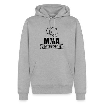 mma fight club - Männer Premium Bio Hoodie - Grau meliert - Vorne - Thijin (182cm)