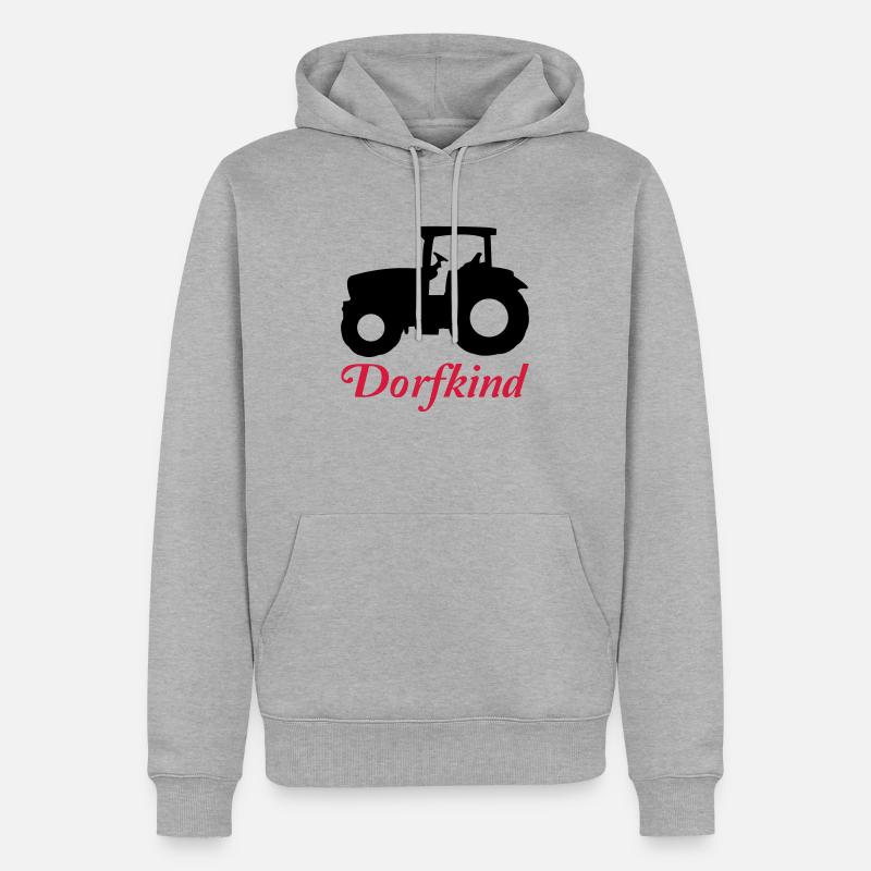 traktor2 - Männer Premium Bio Hoodie - Grau meliert