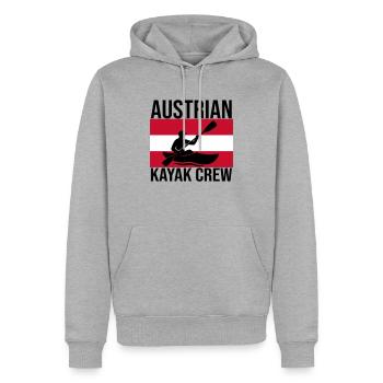 Chemise autrichienne Kayak Crew Kajak - Sweat à capuche Premium bio Homme - gris chiné - Devant - Thijin (182cm)