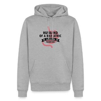 Gastric Bypass and Gastric Bypass Operation Design - Men’s Premium Organic Hoodie - heather grey - Front - Thijin (182cm)
