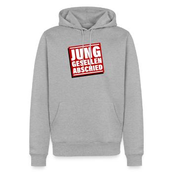 Bachelor party Jga bachelor - Men’s Premium Organic Hoodie - heather grey - Front - Thijin (182cm)