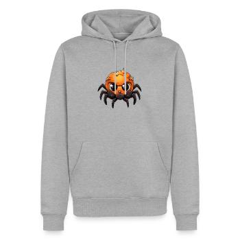 Bébé araignée Halloween Cartoon - Sweat à capuche Premium bio Homme - gris chiné - Devant - Thijin (182cm)