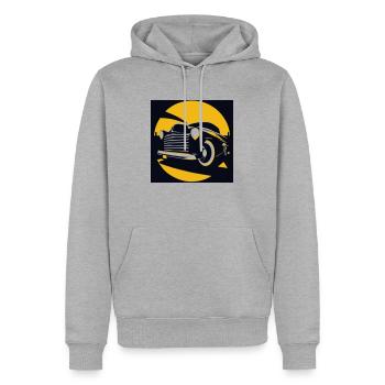 rockabilly v8 motor - Männer Premium Bio Hoodie - Grau meliert - Vorne - Thijin (182cm)