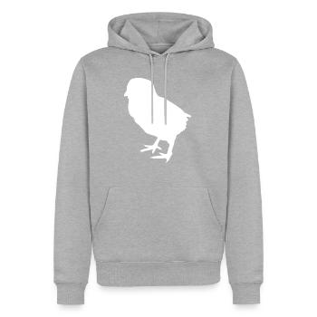 chick - Men’s Premium Organic Hoodie - heather grey - Front - Thijin (182cm)