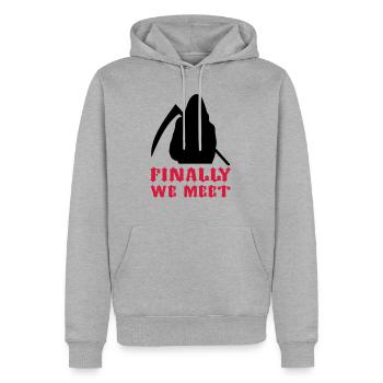Sensenmann / Reaper / final / Tod - Männer Premium Bio Hoodie - Grau meliert - Vorne - Thijin (182cm)