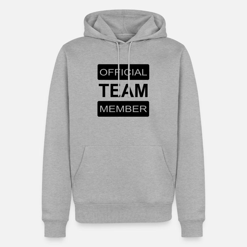 Équipier - Sweat à capuche Premium bio Homme - gris chiné