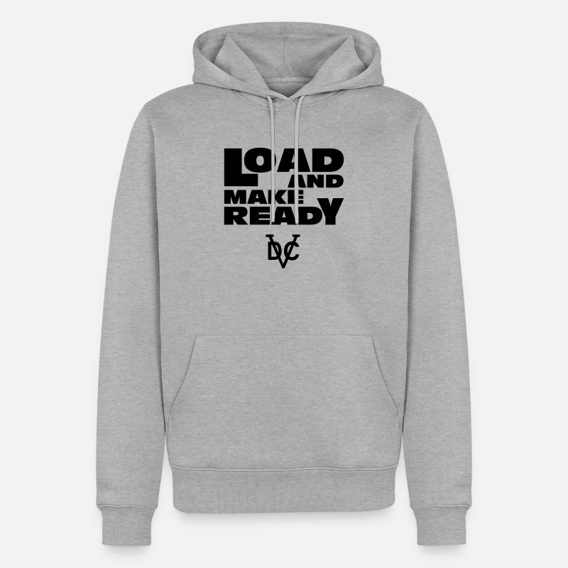 Loadandmakeready RO2 - Männer Premium Bio Hoodie - Grau meliert