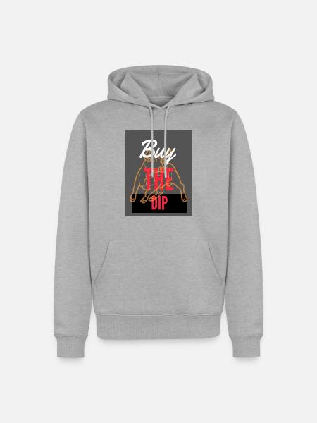 Buy The Dip 4 - Männer Premium Bio Hoodie - Grau meliert