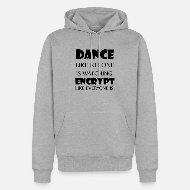 Dancing Dance Music - Männer Premium Bio Hoodie - Grau meliert