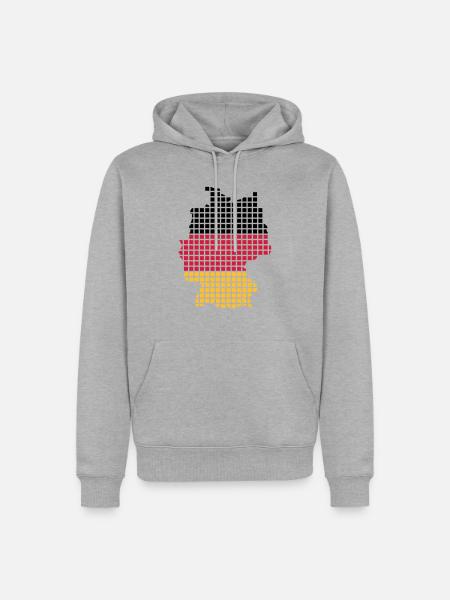 Germany - Men’s Premium Organic Hoodie - heather grey