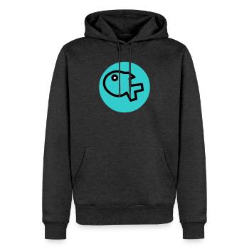 little fish - Men’s Premium Organic Hoodie - heather anthracite - Front - Thijin (182cm)