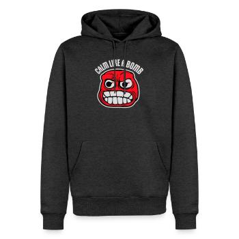 Calm Like Bomb Paradox Irony Humor Explosive Joke - Men’s Premium Organic Hoodie - heather anthracite - Front - Thijin (182cm)