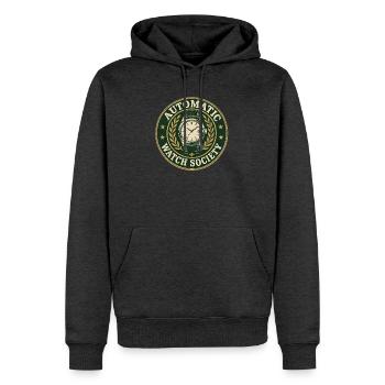 Automatik Uhr Mechanische Watch - Männer Premium Bio Hoodie - Anthrazit meliert - Vorne - Thijin (182cm)