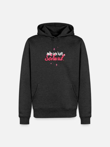 absolut schwul - fröhliches pride shirt - Männer Premium Bio Hoodie - Anthrazit meliert