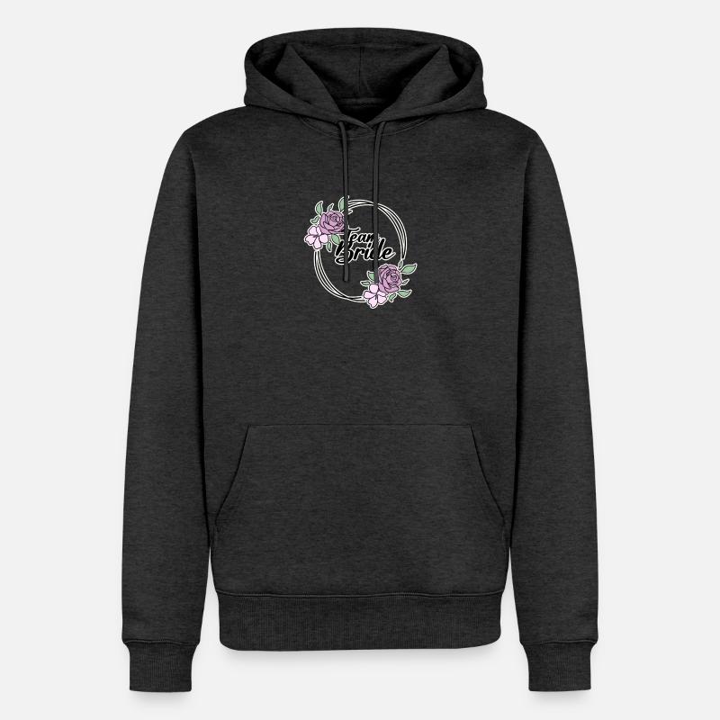 Équipe Bride - Sweat à capuche Premium bio Homme - anthracite chiné