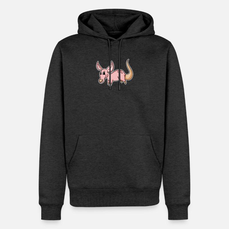 Oryctérope - Sweat à capuche Premium bio Homme - anthracite chiné