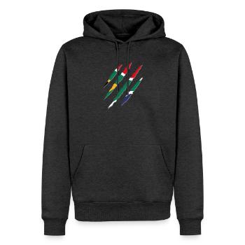 Südafrika Krallen - Männer Premium Bio Hoodie - Anthrazit meliert - Vorne - Thijin (182cm)